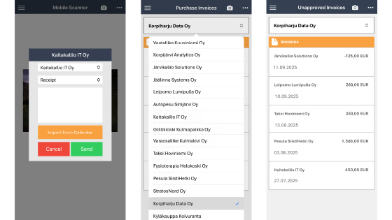 Administer eFina mobiili uudistui 10 2025